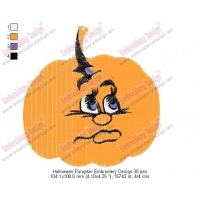 Halloween Pumpkin Embroidery Design 30